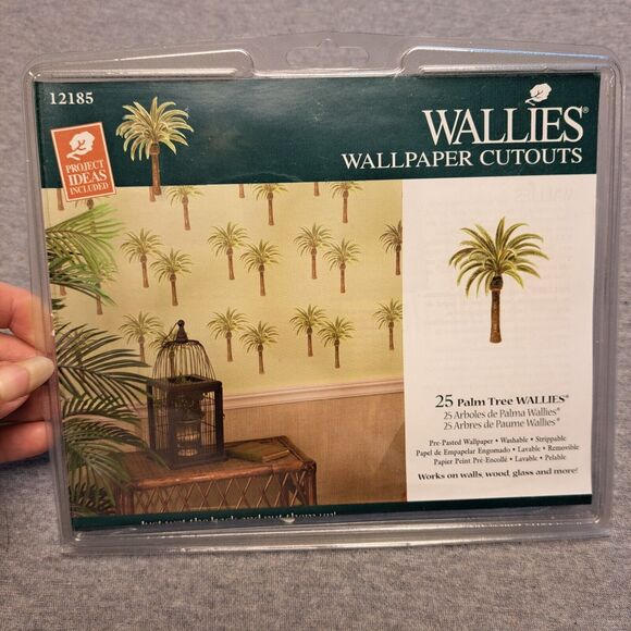 WALLIES WALLPAPER CUTOUTS PALM TREES LIGHTWEIGHT EASY DIY CRAFTY HOME PROJECT - Picture 1 of 5
